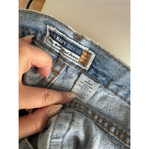 Old Navy Vintage Women's Bootcut Light Wash Midrise Denim Jeans Size 8 SHORT - Picture 7 of 8